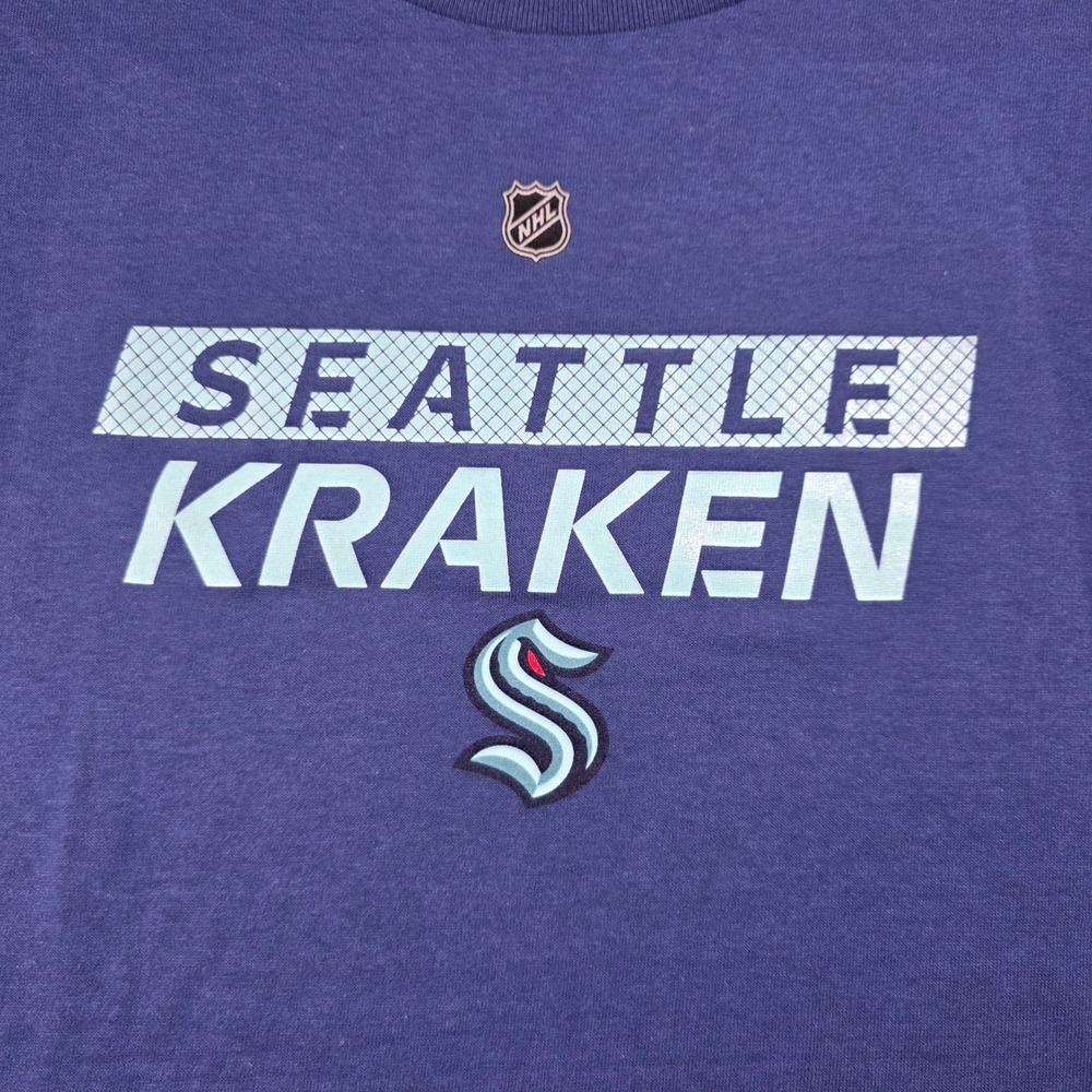 NHL Seattle Kraken Youth XL Blue Short Sleeve Graphic T-Shirt New